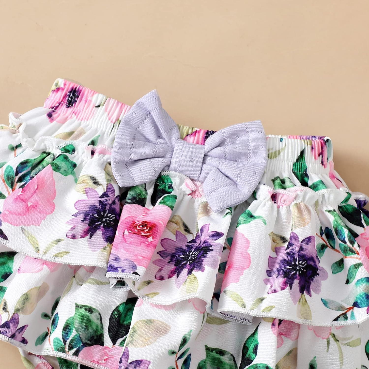 Mioglrie Newborn Infant Baby Girl Clothes Romper Shorts Set Floral Summer Outfits Cute Baby Clothes Girl - Image 7