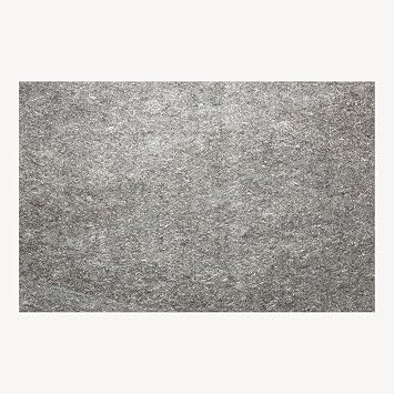 5x8 Feet Gray Rug Pad 1/3 Inch Thick, Non-Slip, Cushioned Support for Hard Floors