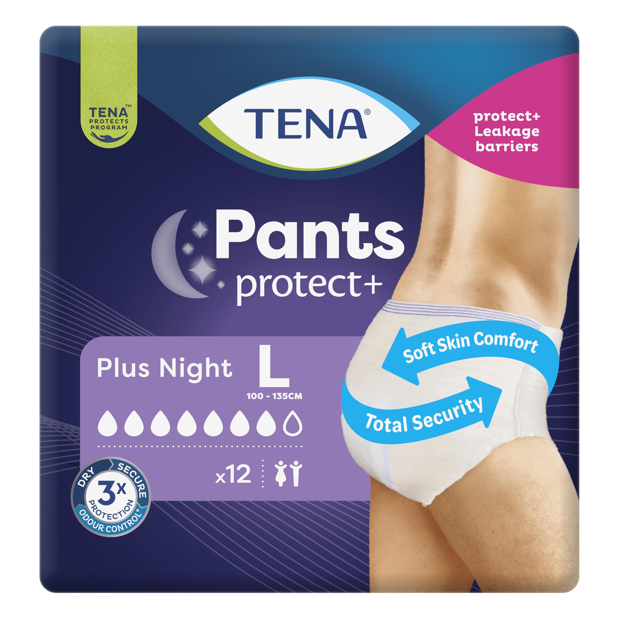 Tena Pants Plus Night Large, 12 Stück