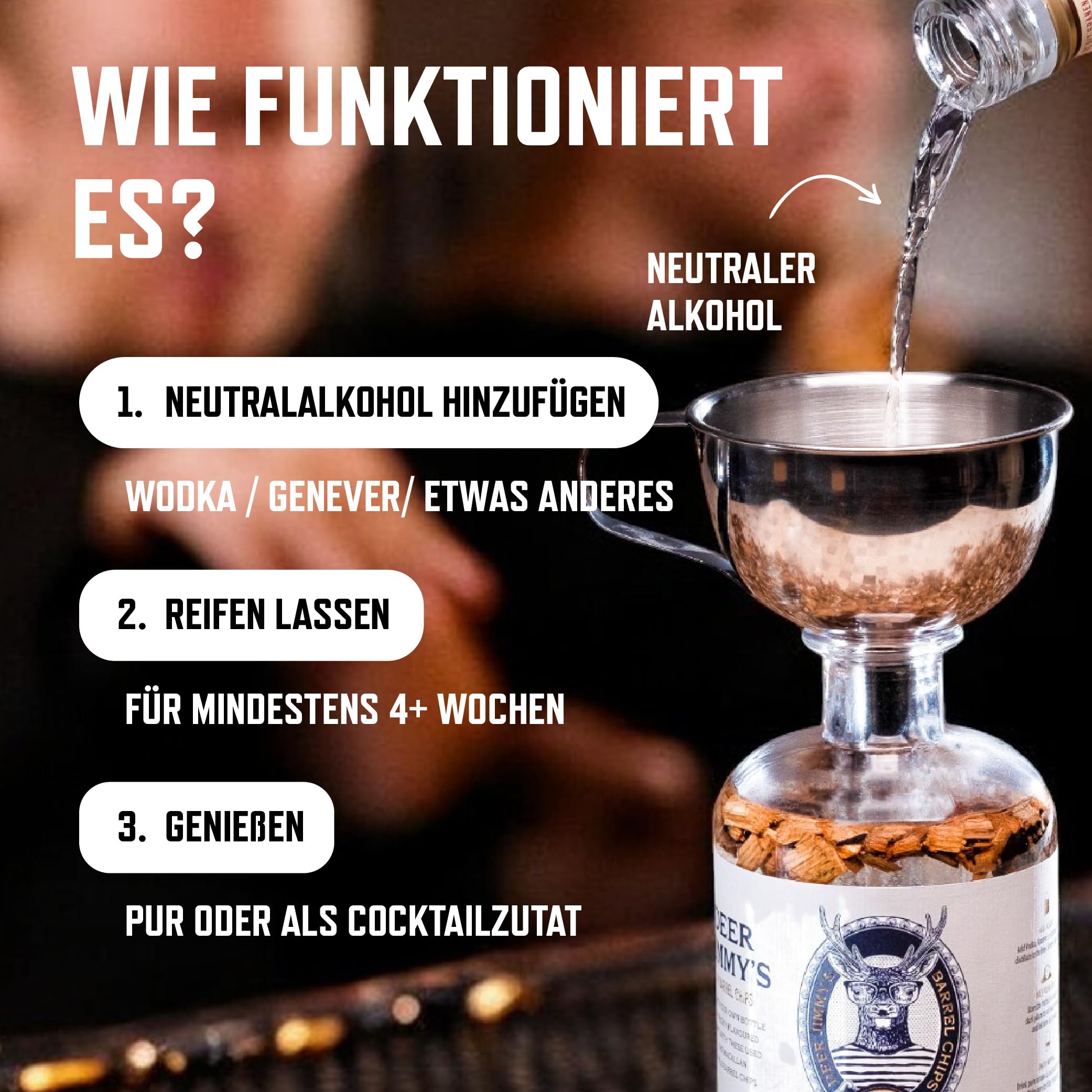 thumbnail: Deer Jimmy's DIY Whisky Set - Cadeau Voor Whiskyliefhebbers Met Vathoutsnippers