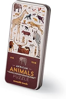 Comprar CROCODILE CREEK 150 pcs Tin Puzzle/African Animals