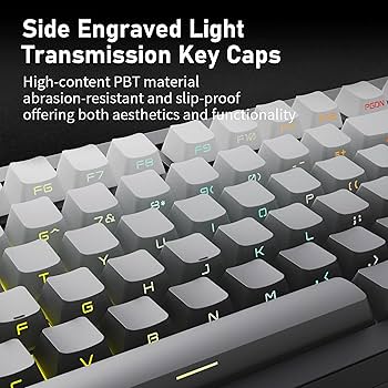 Amazon.com: ZORNHER ZH870 Wireless Mechanical Gaming Keyboard,80