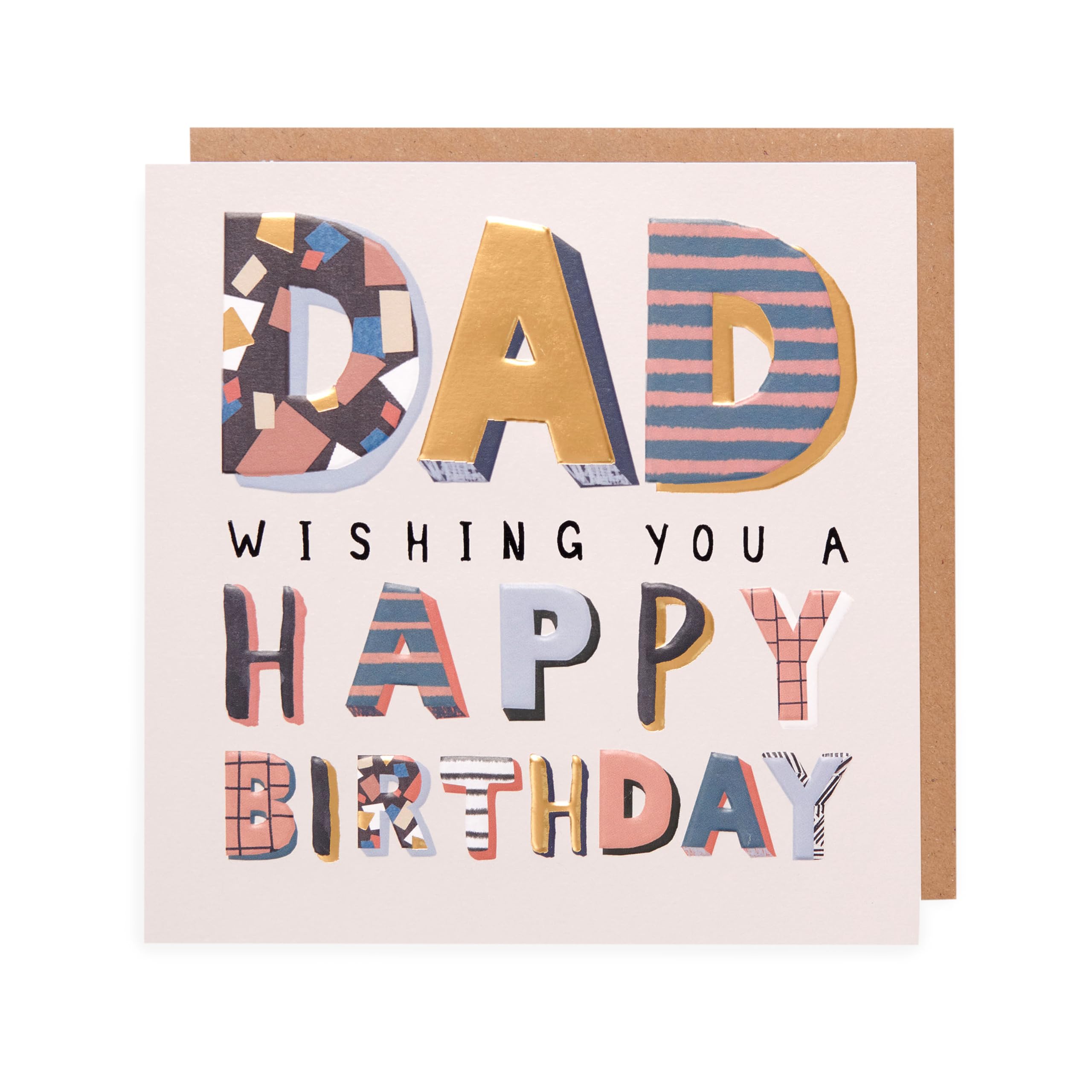 Kindred | Dad Happy Birthday Card | Happy Birthday Gifts | Him, Boys, Men | With Envelope | 192 x 192 mm