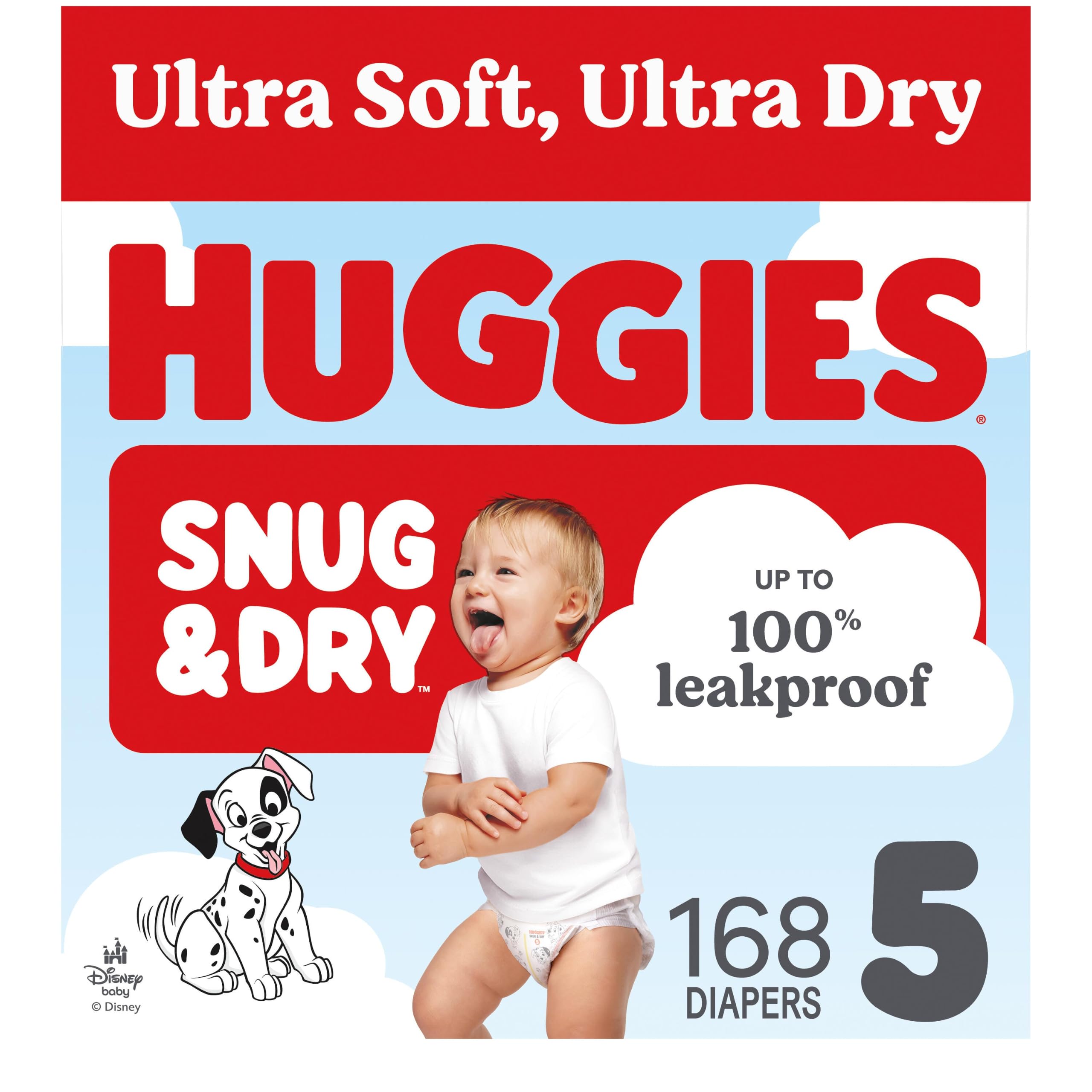 Photo 1 of Huggies Snug & Dry Diapers Size 5 (168 Count)