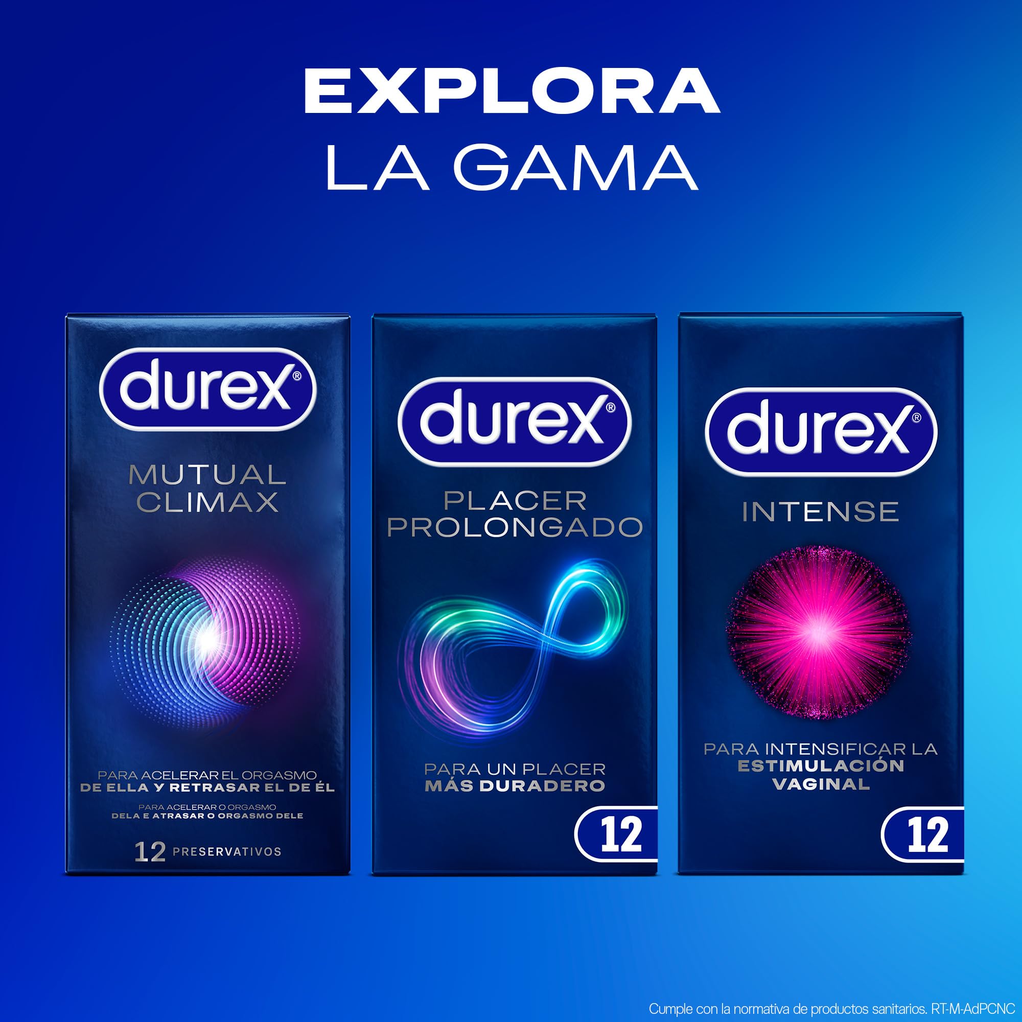 Durex Pack Preservativos Placer Prolongado, con Lubricante Performa de Silicona, Forma Easy-On, 96 condones