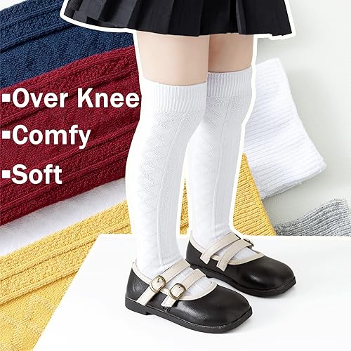 Miniatura 2 de Mini angel Calcetines hasta la rodilla para bebé, 35 pares, calcetines hasta la rodilla, calcetines de algodón sin costuras, calcetines de tubo