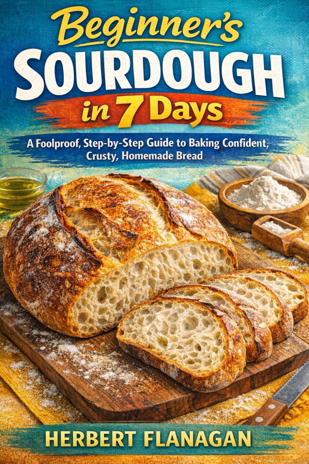 Beginner's Sourdough in 7 Days: A Foolproof, Step-by-Step Guide to Baking Confident, Crusty, Homemade Bread