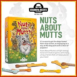 Grandpa Beck\'s Games Nuts About Mutts - Family-Friendly Hand-Elimination Card Game - for Kids, Teens, and Adults - from The Creators of Cover Your Assets - 3-8 Players, Ages 7+