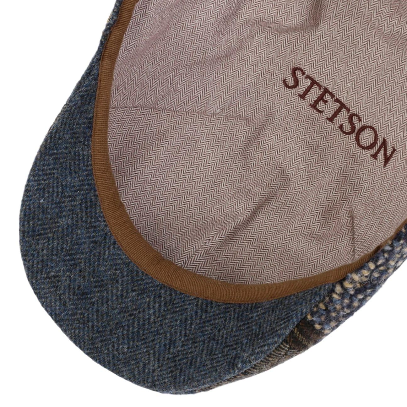 Stetson Texas Flatcap Patchwork Herren Winter Made in EU