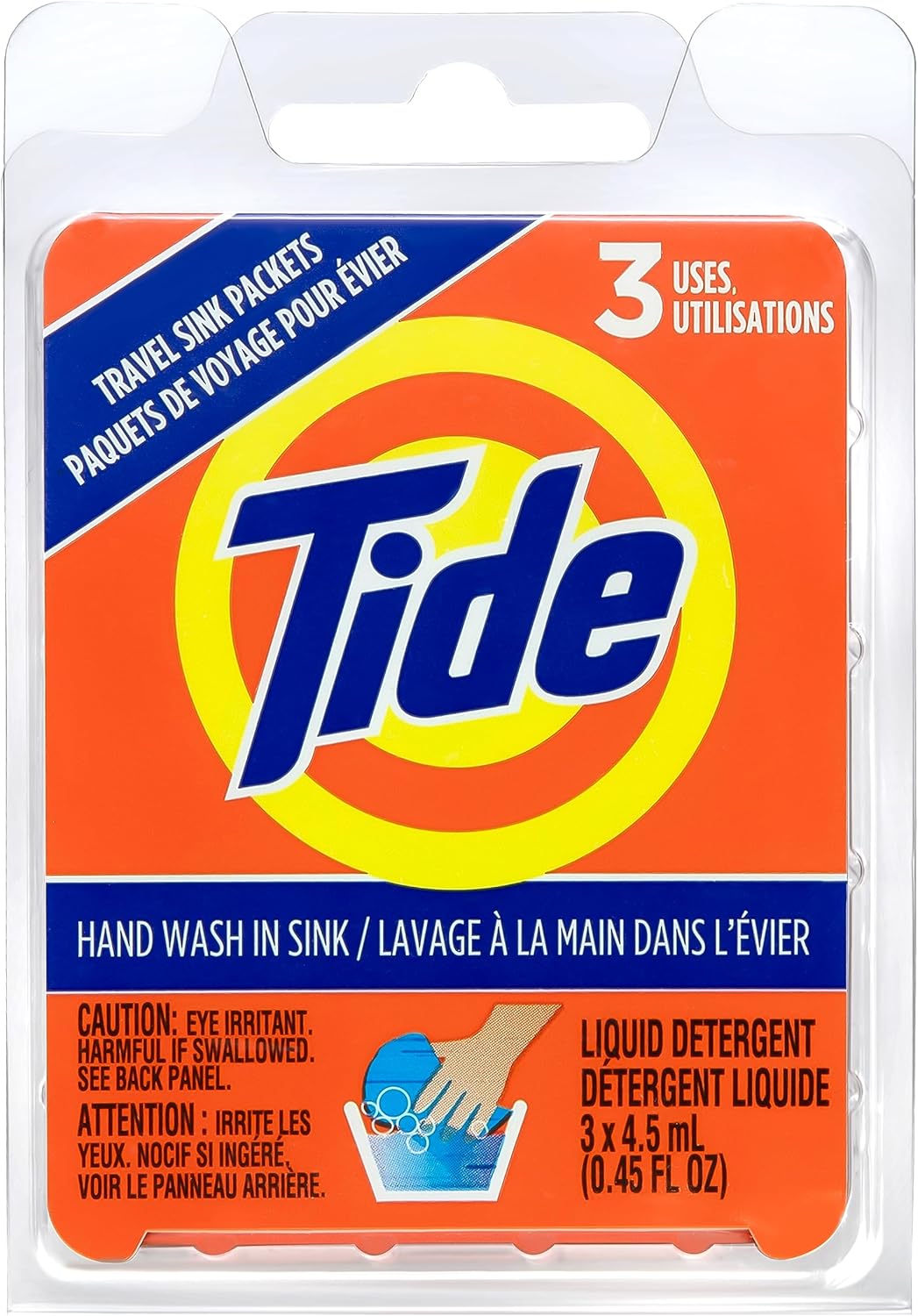 Tide Liquid Travel Sink Packets, 3-Count