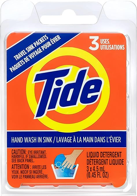 Tide Liquid Travel Sink Packets