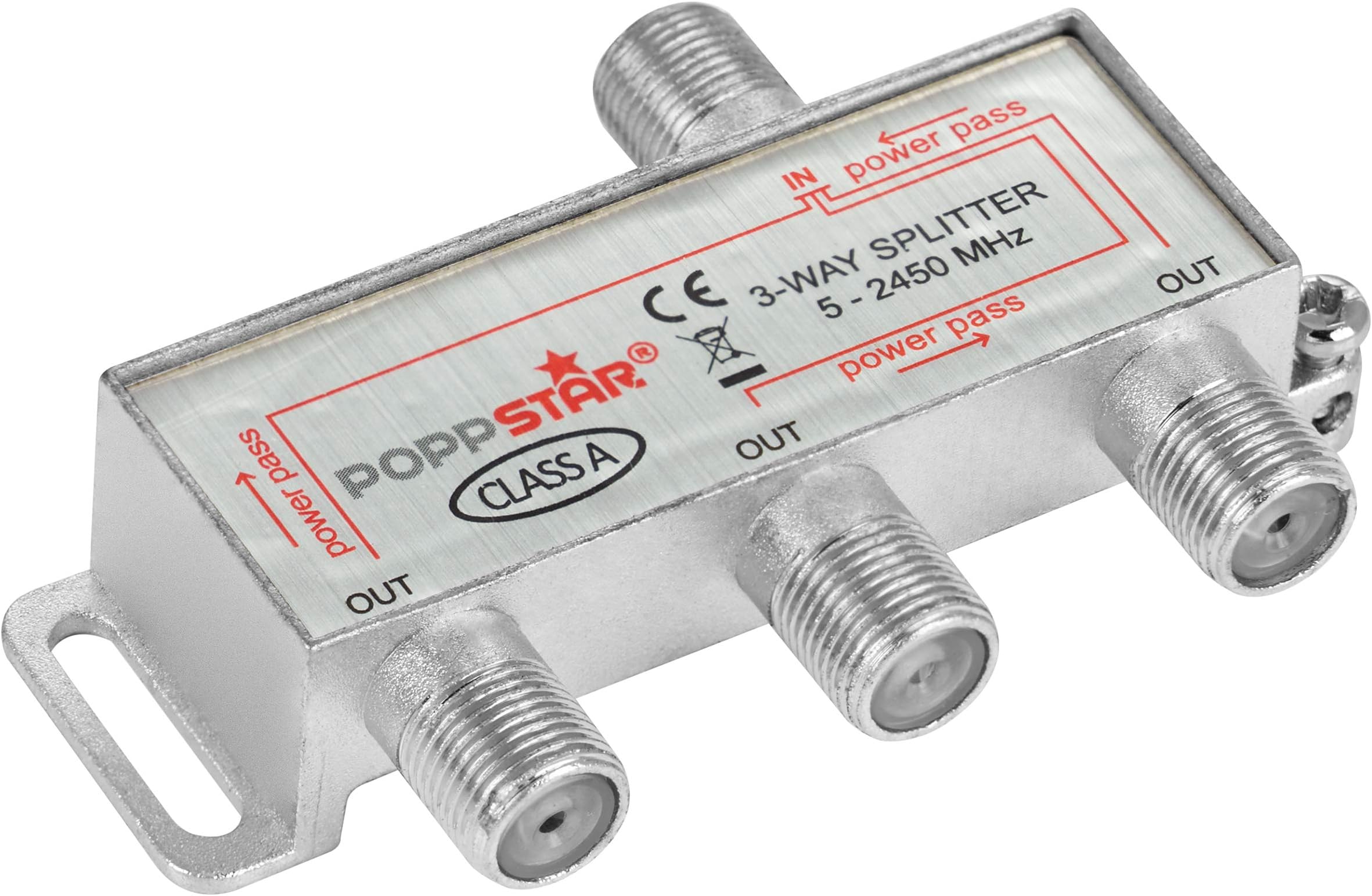 Répartiteur TV/SAT 2 Sorties à Fiche F Blindé Métal