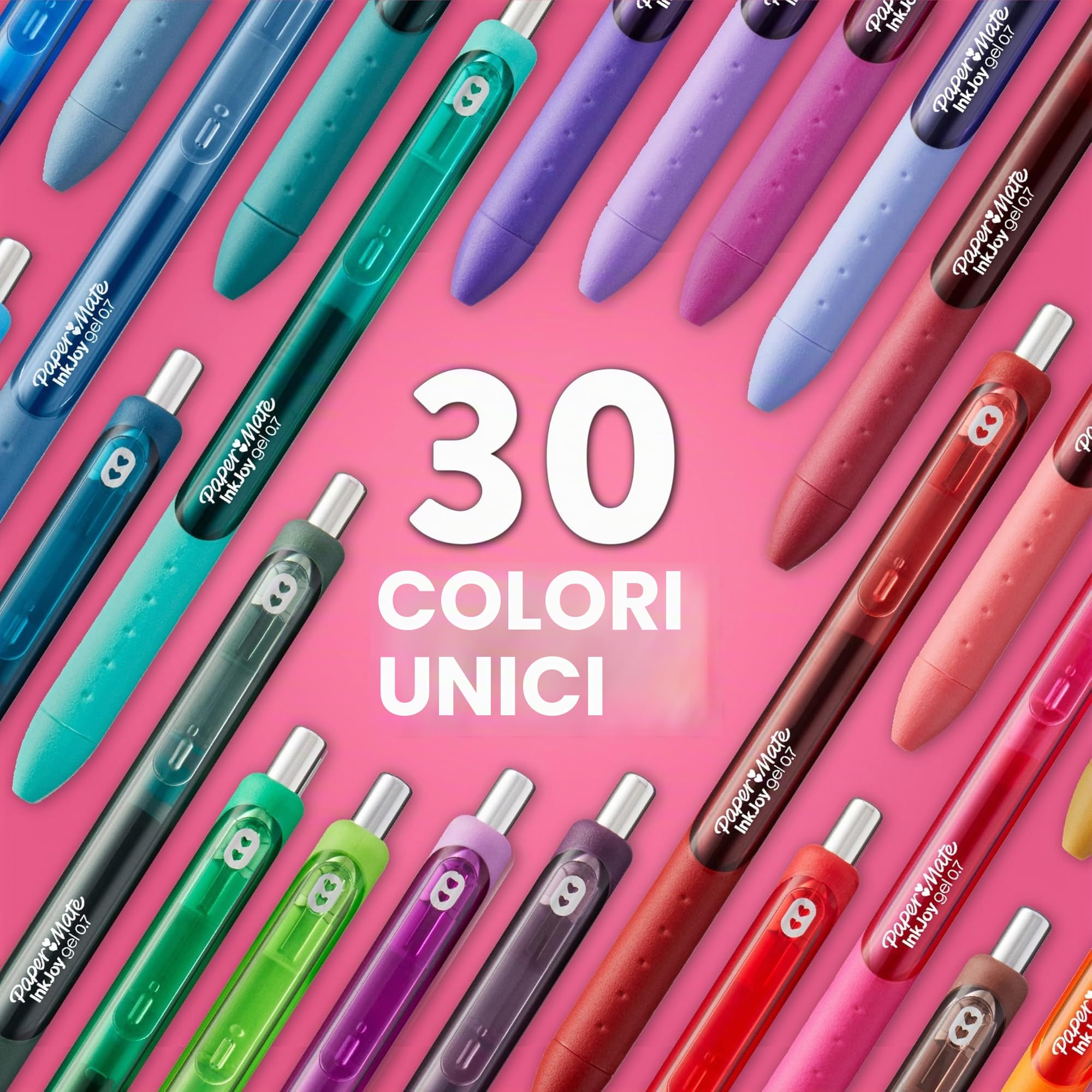 Paper Mate InkJoy Penne gel, punta media (0,7 mm), colori assortiti, 36 pezzi