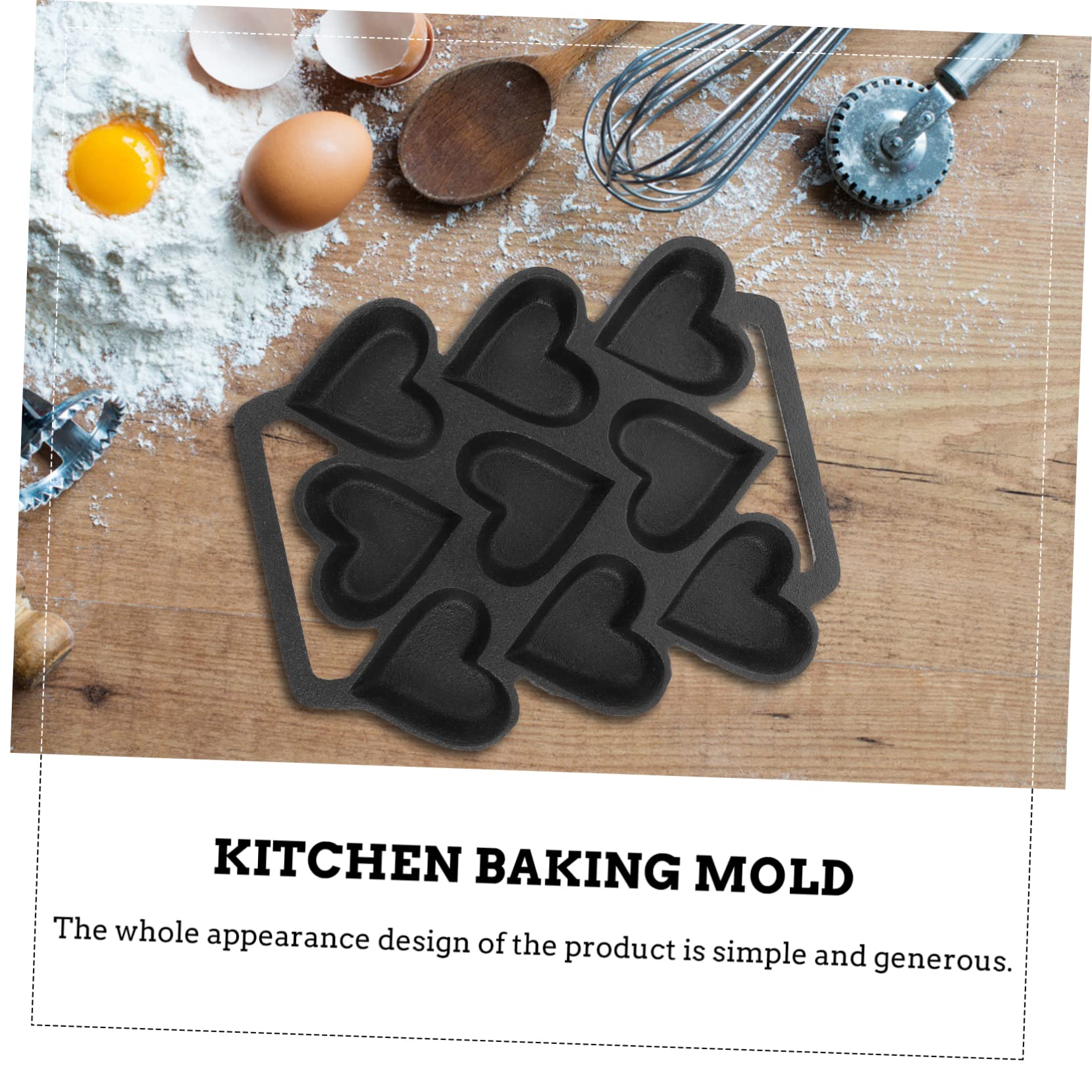 Cabilock Moule à Pâtisserie Forme Cœur Pour Cuisine Dessert Pâtisserie Facile à Utiliser
