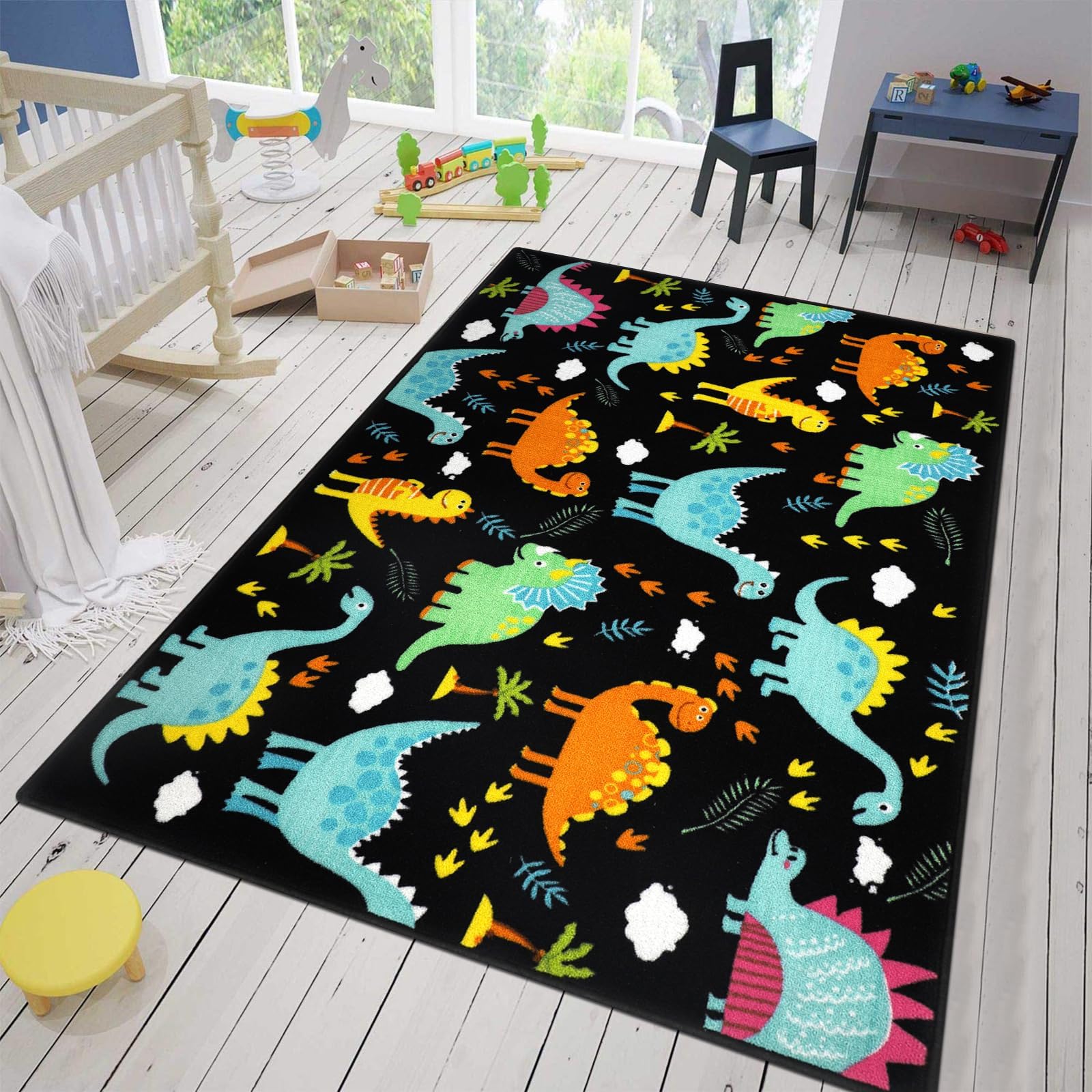 Sass & Belle Roarsome Dinosaur T-Rex Green Rug : Amazon.co.uk: Home ...