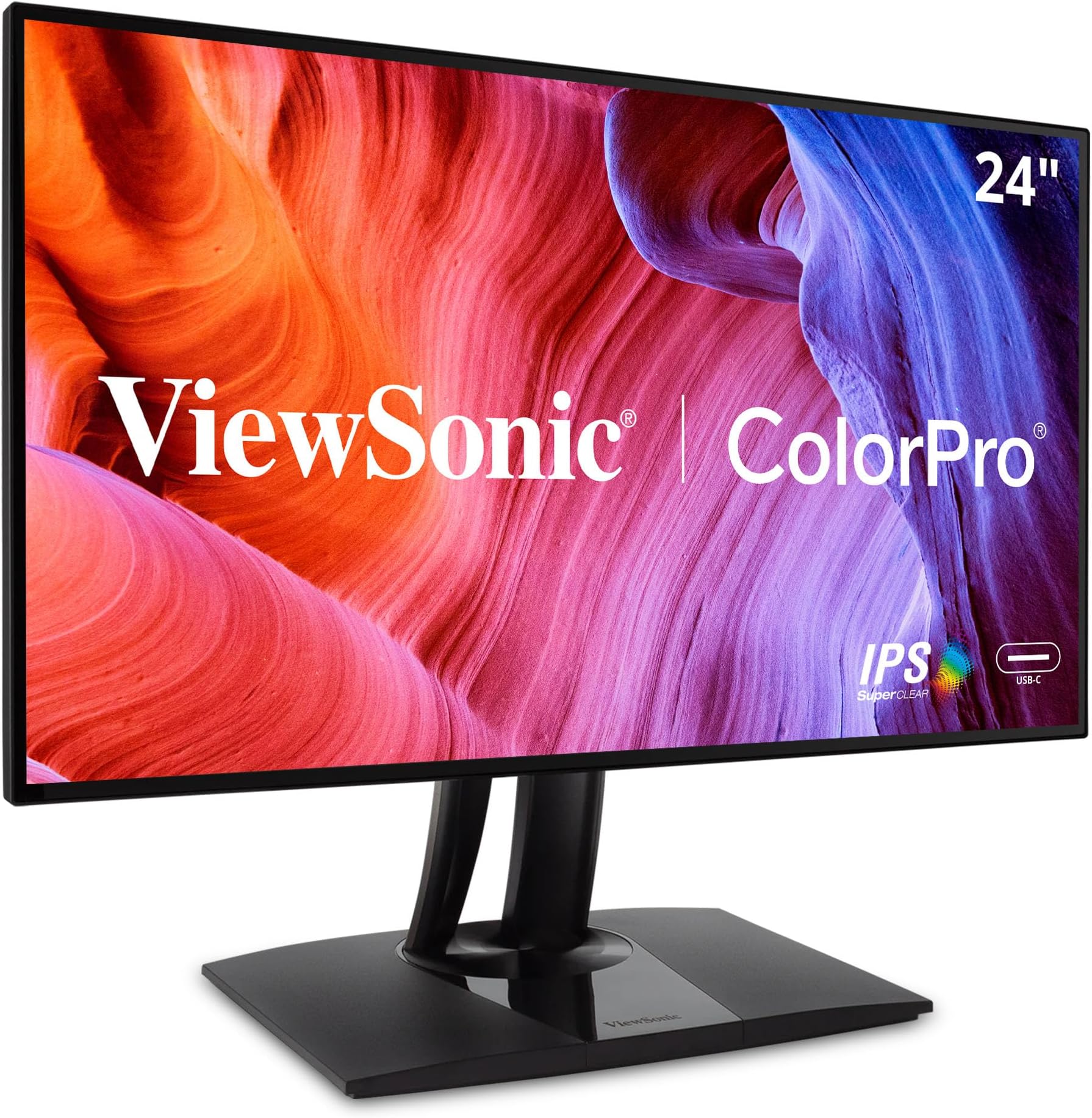 Viewsonic Photo & Video Editing & Graphic Design Monitor, Black, Vp2468A