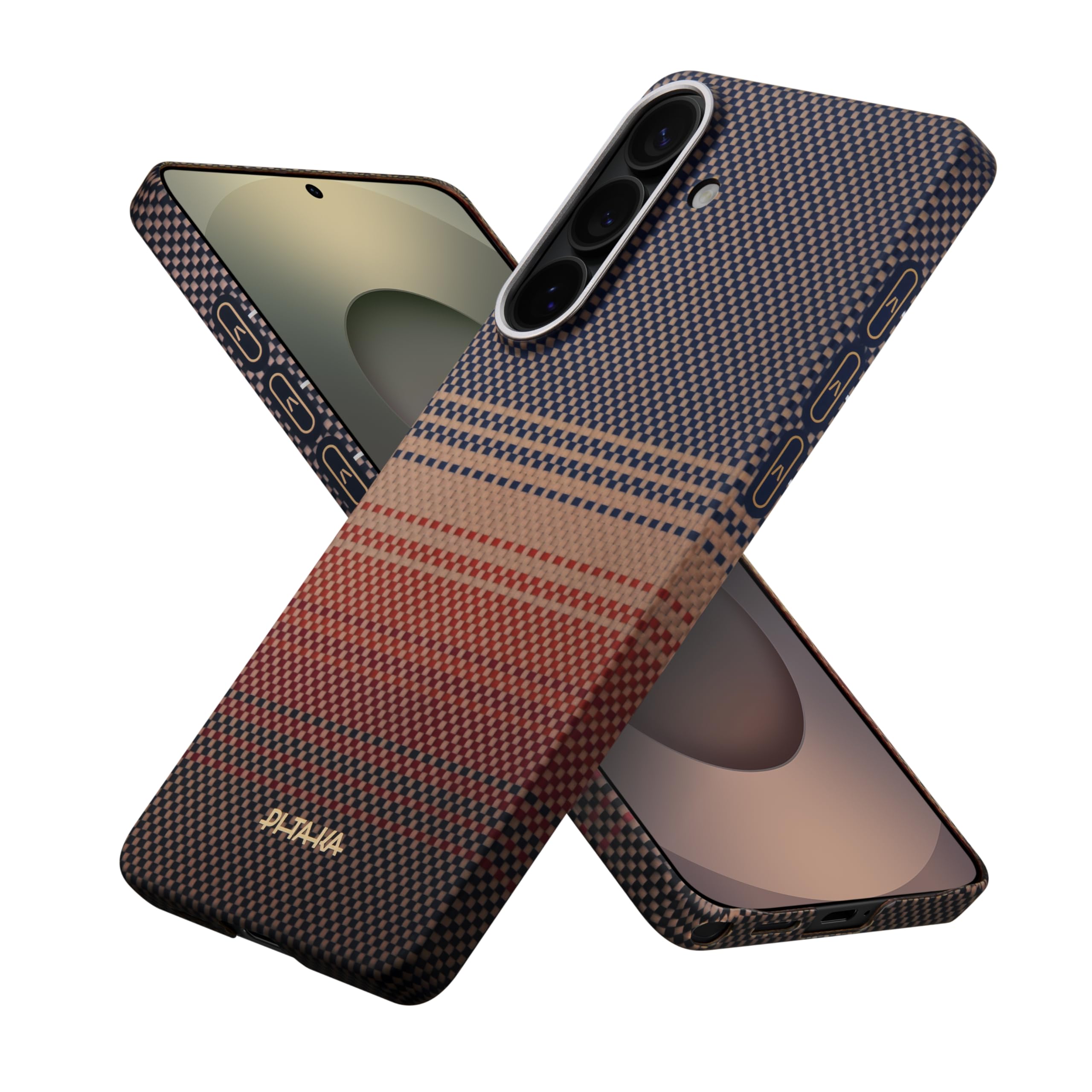 pitaka Ultradünne Hülle für Galaxy S26 Plus aus Aramidfaser Sonnenuntergang
