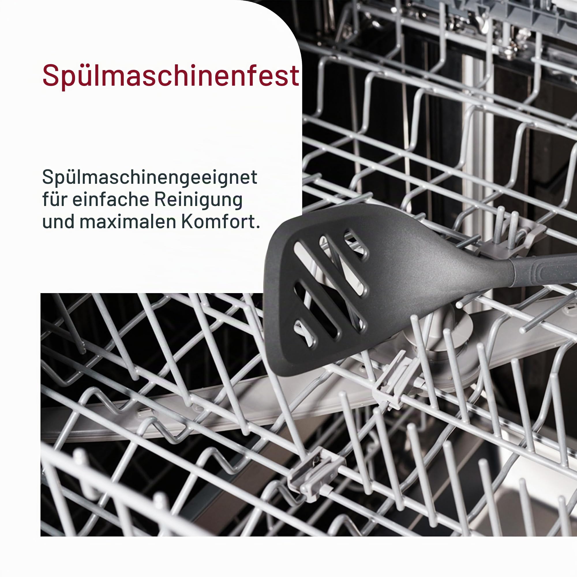 Zyliss 5-teiliges Silikon Küchenhelfer Set mit Aufbewahrung, Kratzt Nicht | Inkl. Suppenkelle, Pfannenwender, Spatel, Kochlöffel, Behälter, Hitzebeständig, Küchenutensilien, Spülmaschinenfest