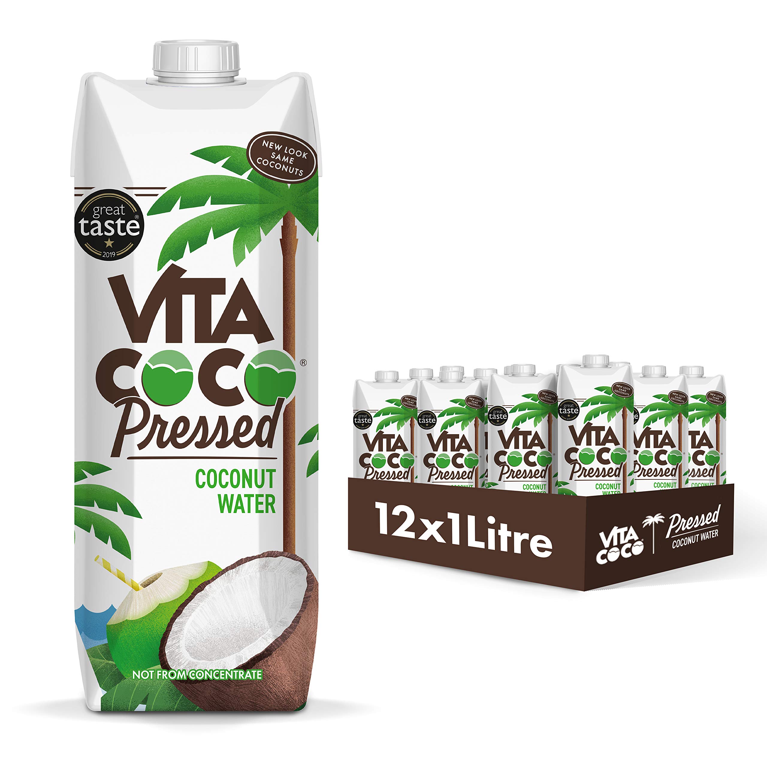 Buy Vita Coco Pressed Coconut Water (1L x 12) Naturally Hydrating