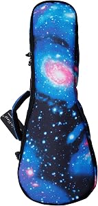 MUSIC FIRST® 21" Soprano “GALAXY”, Ukulele Bag Ukulele Case Ukulele Cover Gig Bag, New Arrial, Original Design (21 inch Soprano, Galaxy)