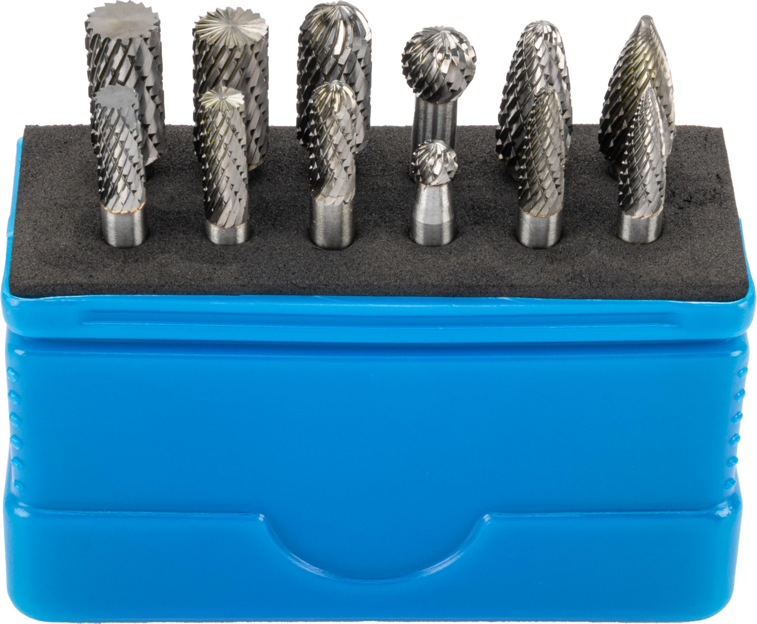 CONDOR Werkzeug 9812 | Hartmetall-Frässtift-Satz Rotationsfräser | 12-teilig | Wolfrahmstahl | ø 6 + 10 mm | Schaft 6 mm | geeignet für Holzbearbeitung, Schnitzen, Metallpolieren, Gravieren und Bohren