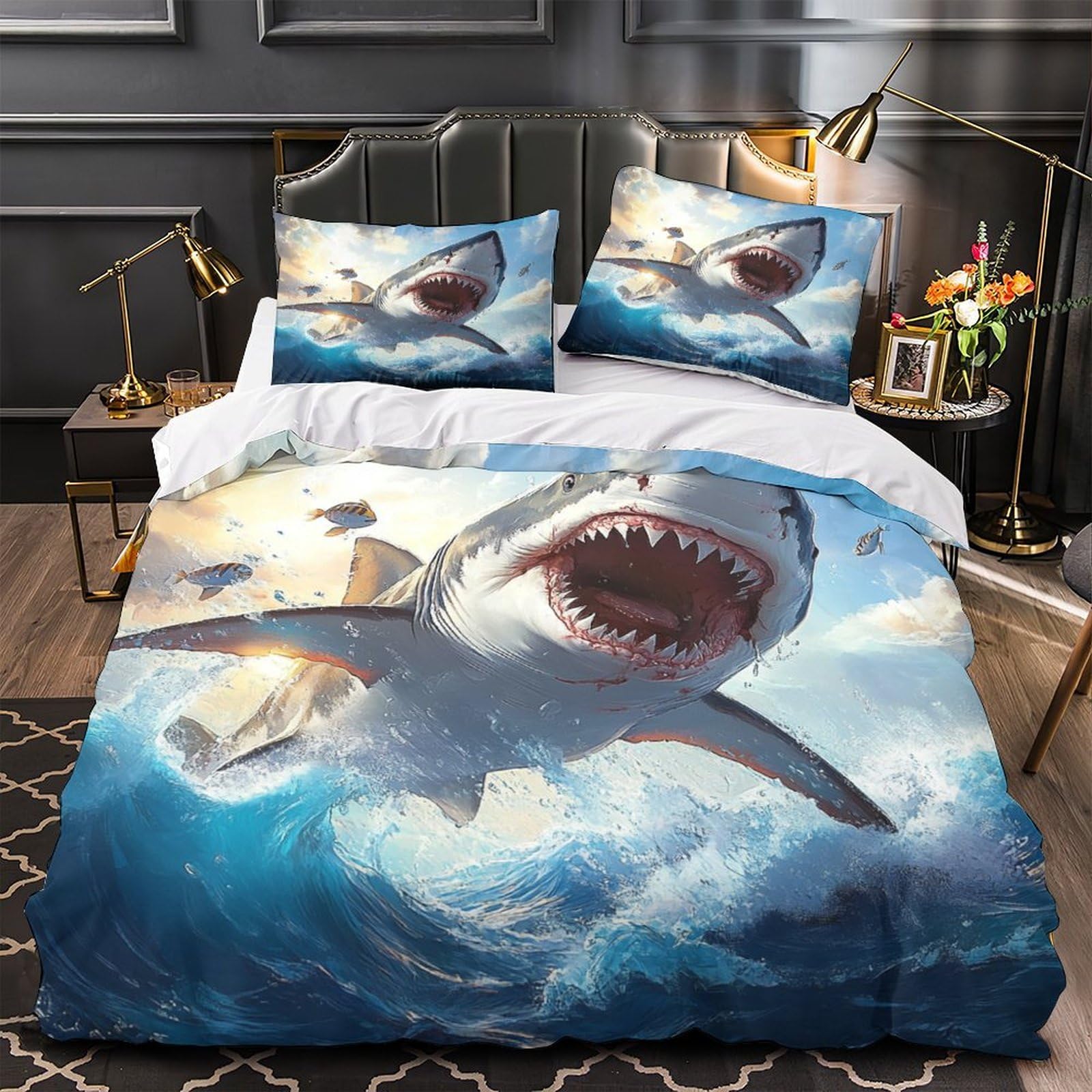 Housse de couette 220x240cm hypoallergique pour le sommeil sain d'un garçon