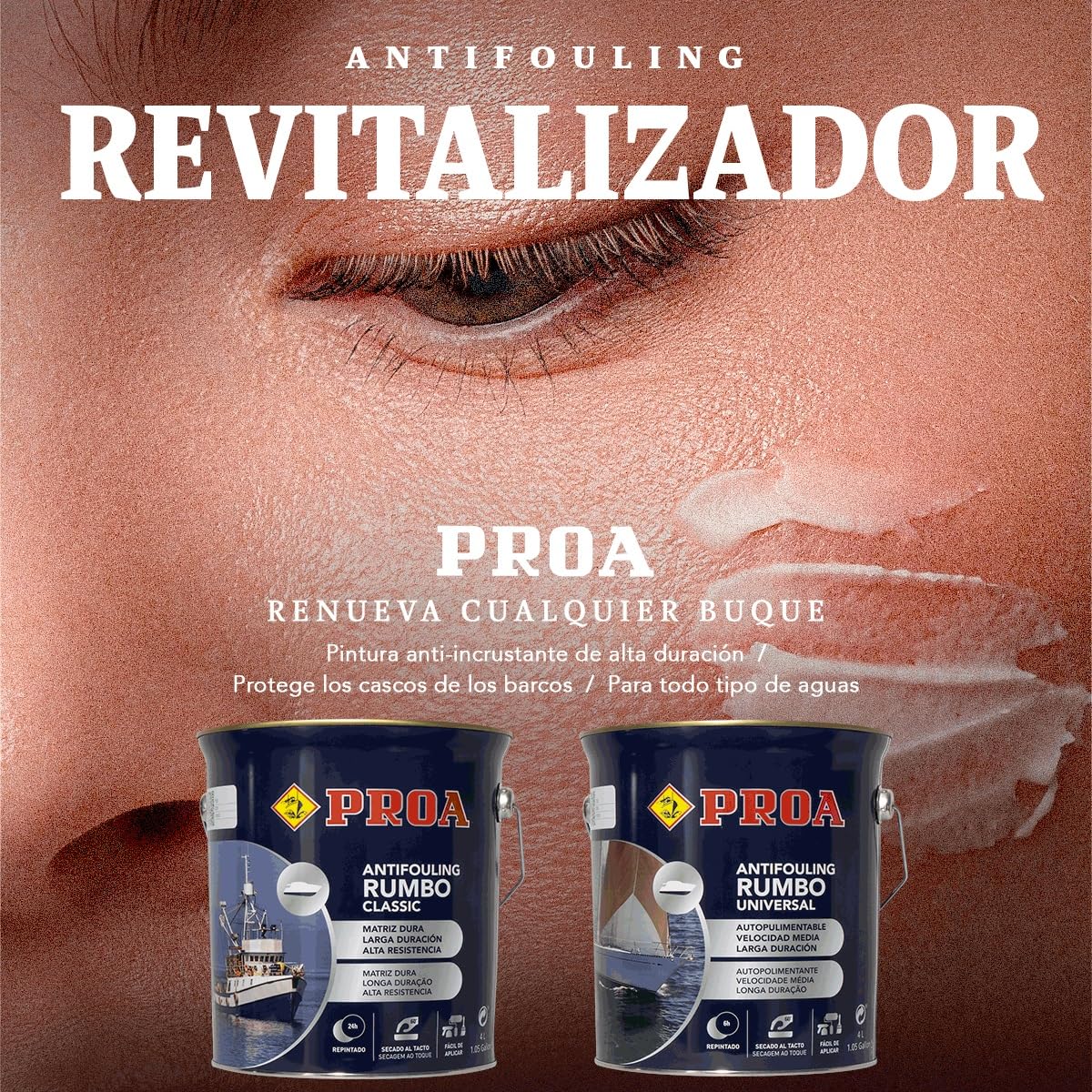 Patente autopulimentable APM. Antifouling. Proa. Rojo Óxido. 4 L.