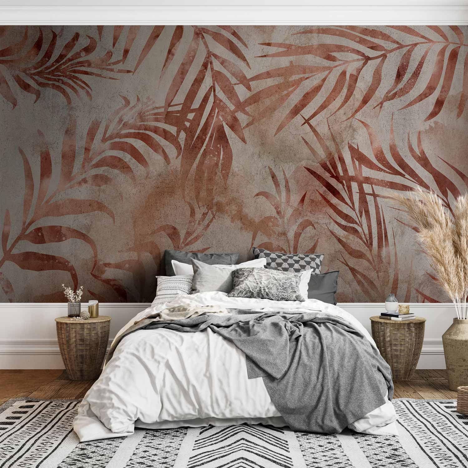 3 Adesivi Murali Con Piante Verdi In Vaso - Decorazione Parete Per Casa - Foto 8