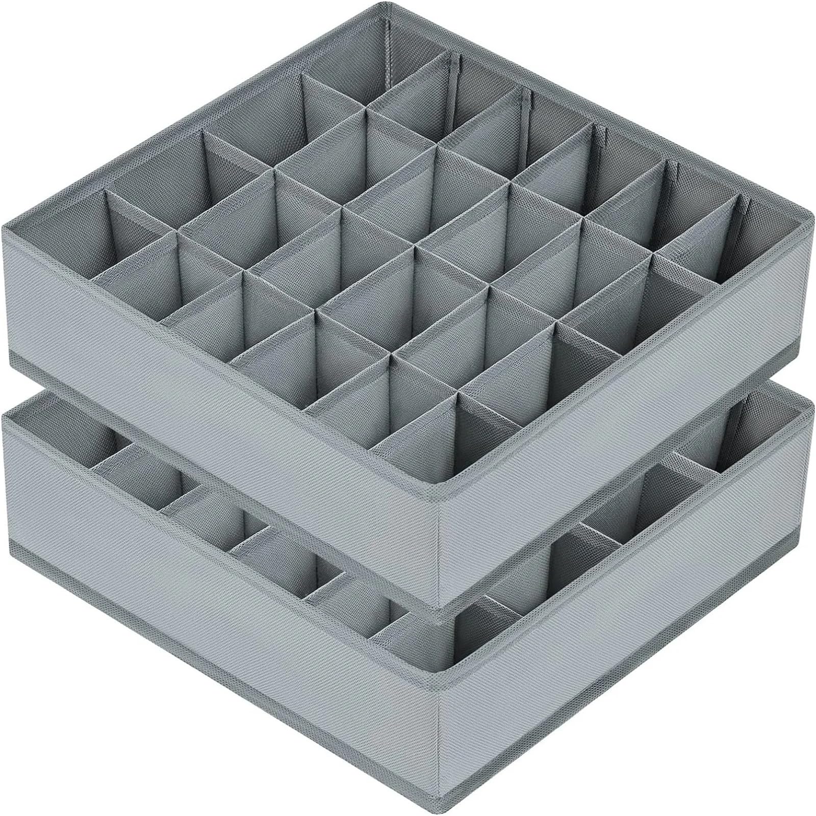 Pudełko do przechowywania bielizny, Pudełko do przechowywania bielizny, biustonoszy, skarpetek, organizer na ubrania, szuflada szafki(Black 24 Grids)