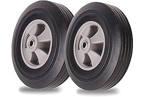Durable AR-PRO 10 Inch Flat Free Solid Rubber Tires