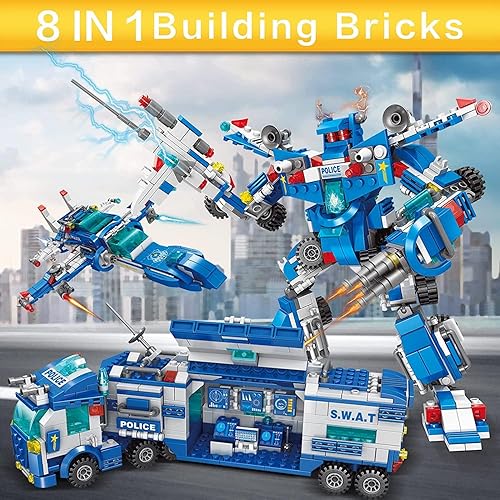 Miniatura 2 de ENHANA Kit de bloques de construcción de robot 51 en 1 para niños, juguetes de construcción, juego de 8 a 12 proyectos STEM de ingeniería, bloques