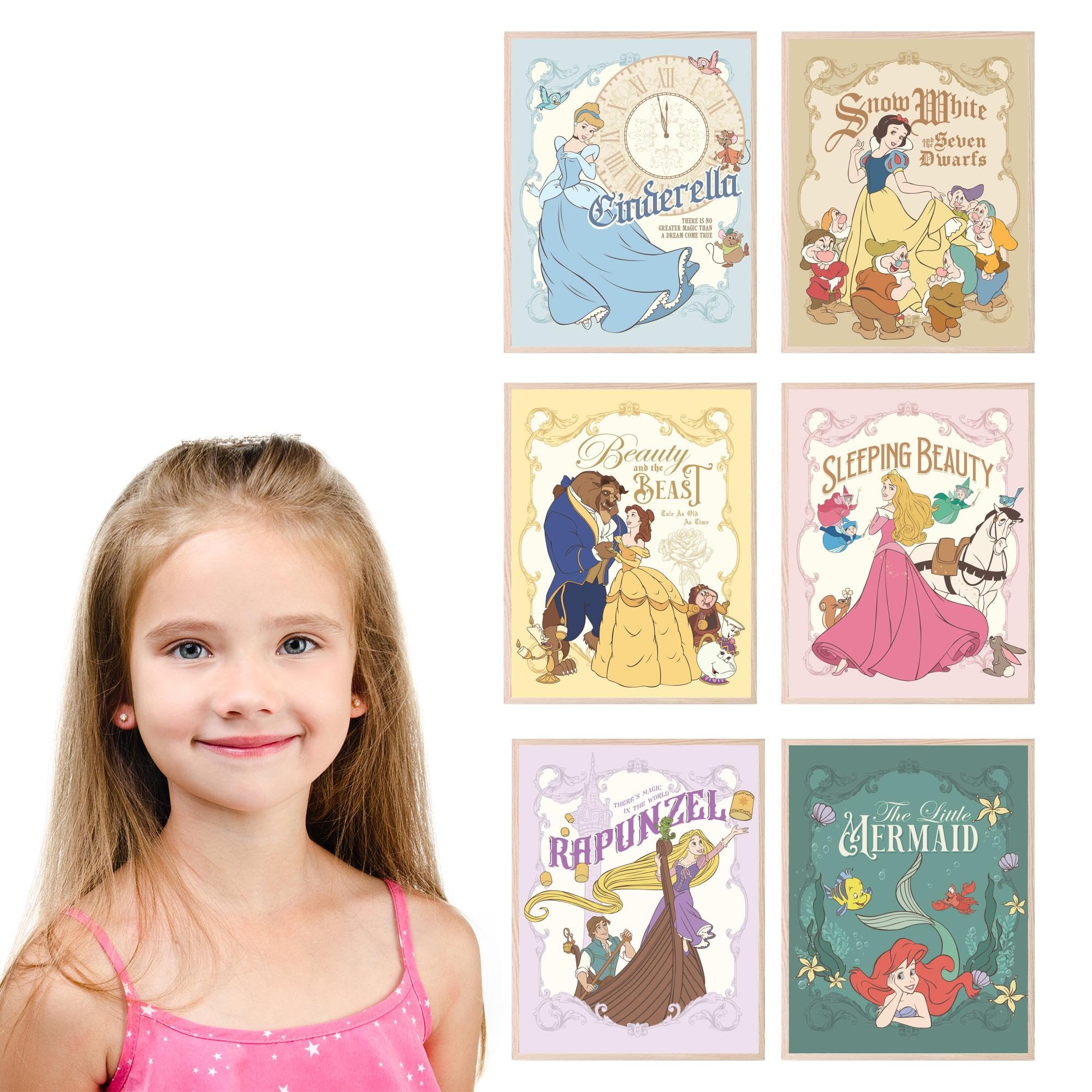 Amazon.co.jp: Bigwig Printsプリンセスウォールデコレーション