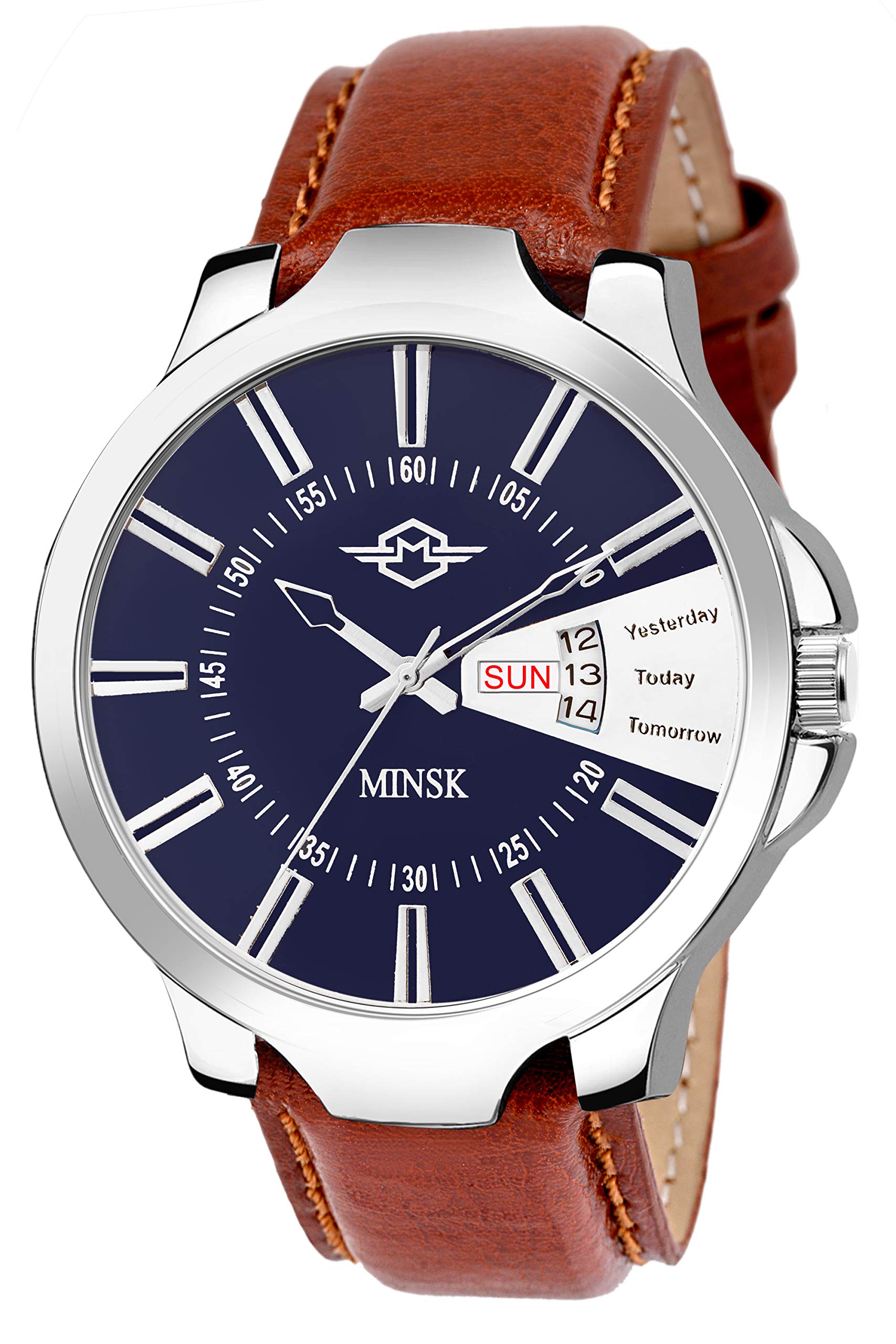 ZIERA ZR627 Brown Strap Day and Date Boys Watch - for Men (B085NX58XJ) Amazon Price History, Amazon Price Tracker