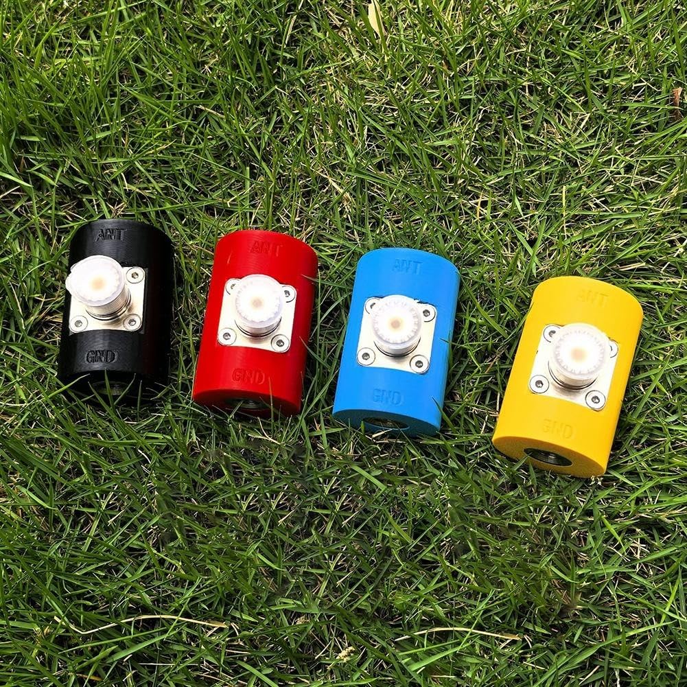 Kurzwellen-Antennensockel-Set, M10 Teleskop-Antennensockel, SO239-Adapter, geeignet für Kurzwellen, wie USDX QRP (Basis blau)