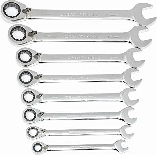 GEARWRENCH 8 Pc 72T Reversible Ratcheting Combination mm Wrench Set | 9543