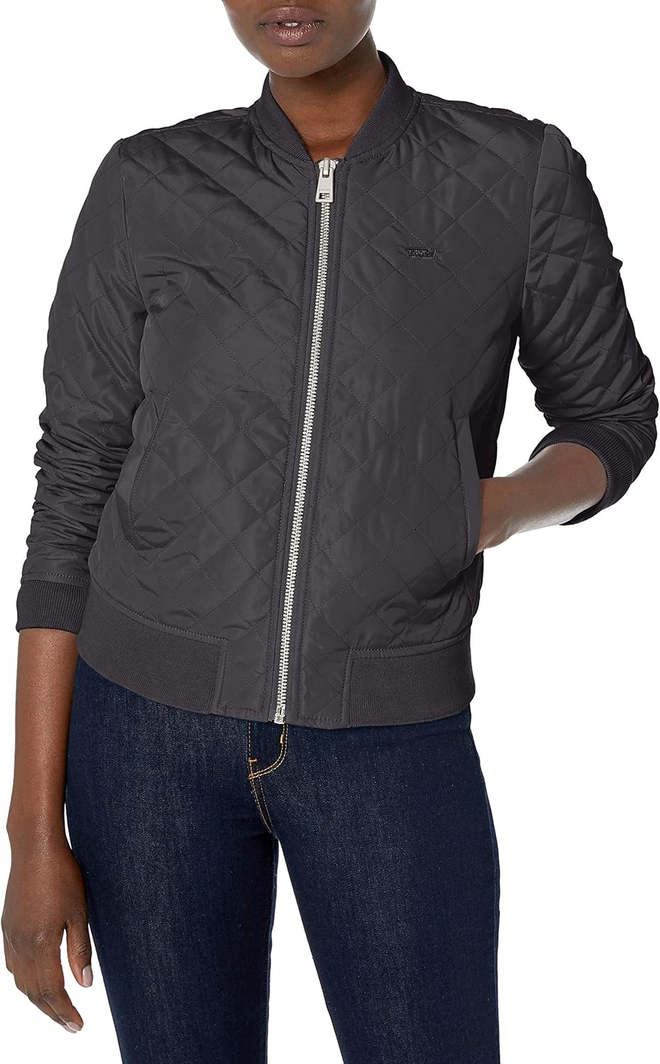 Levi's women's diamond quilted bomber jacket Clearance