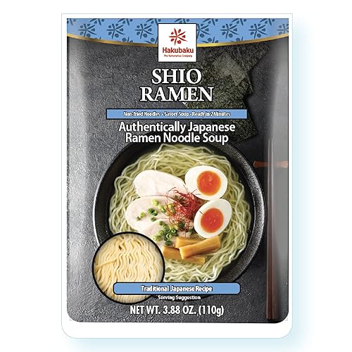 Miniatura 9 de Hakubaku Sopa japonesa de fideos ramen, SHOYU, 3.88 onzas (paquete de 6), auténtico ramen japonés no frito y fideos suaves, estable en el estante