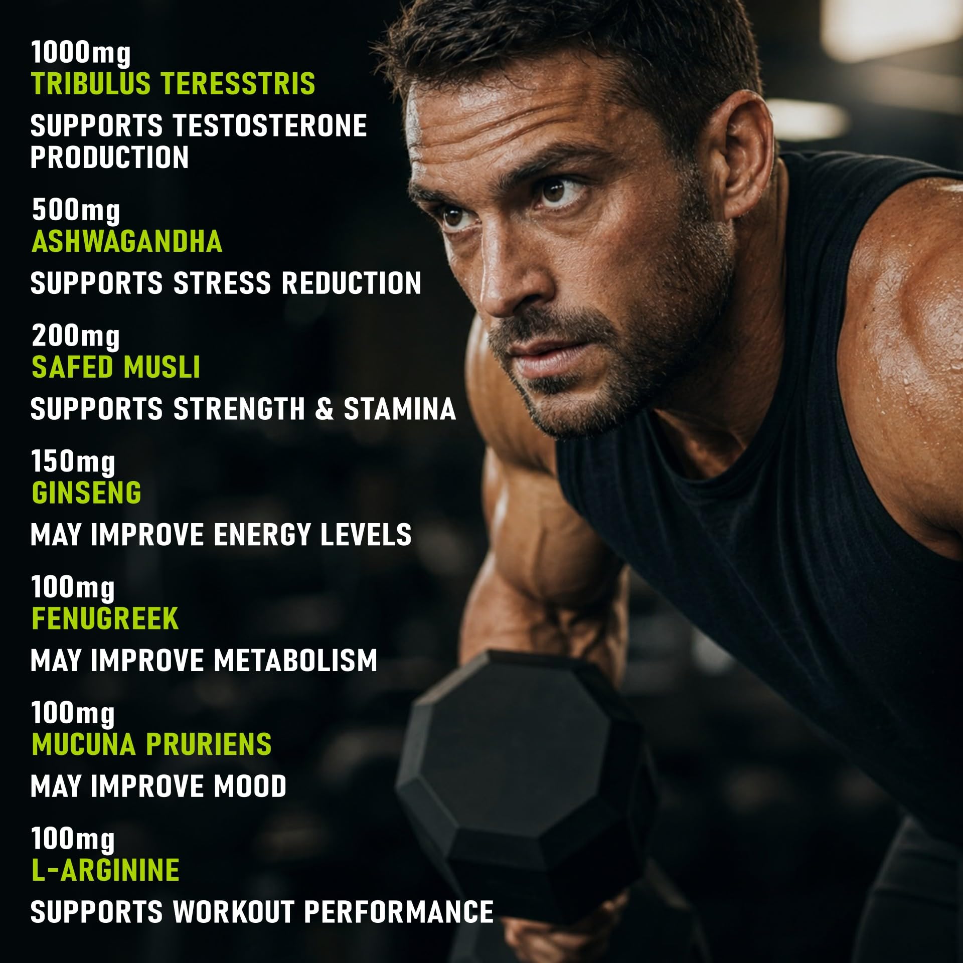 End2End Nutrition Testo 10X Natural Testosterone Booster Supplement for Men | Testosterone Support Supplement For Men To Support Energy, Stamina, Strength & Muscle Gain – (Pack of 2) 60x2 Tablets 3