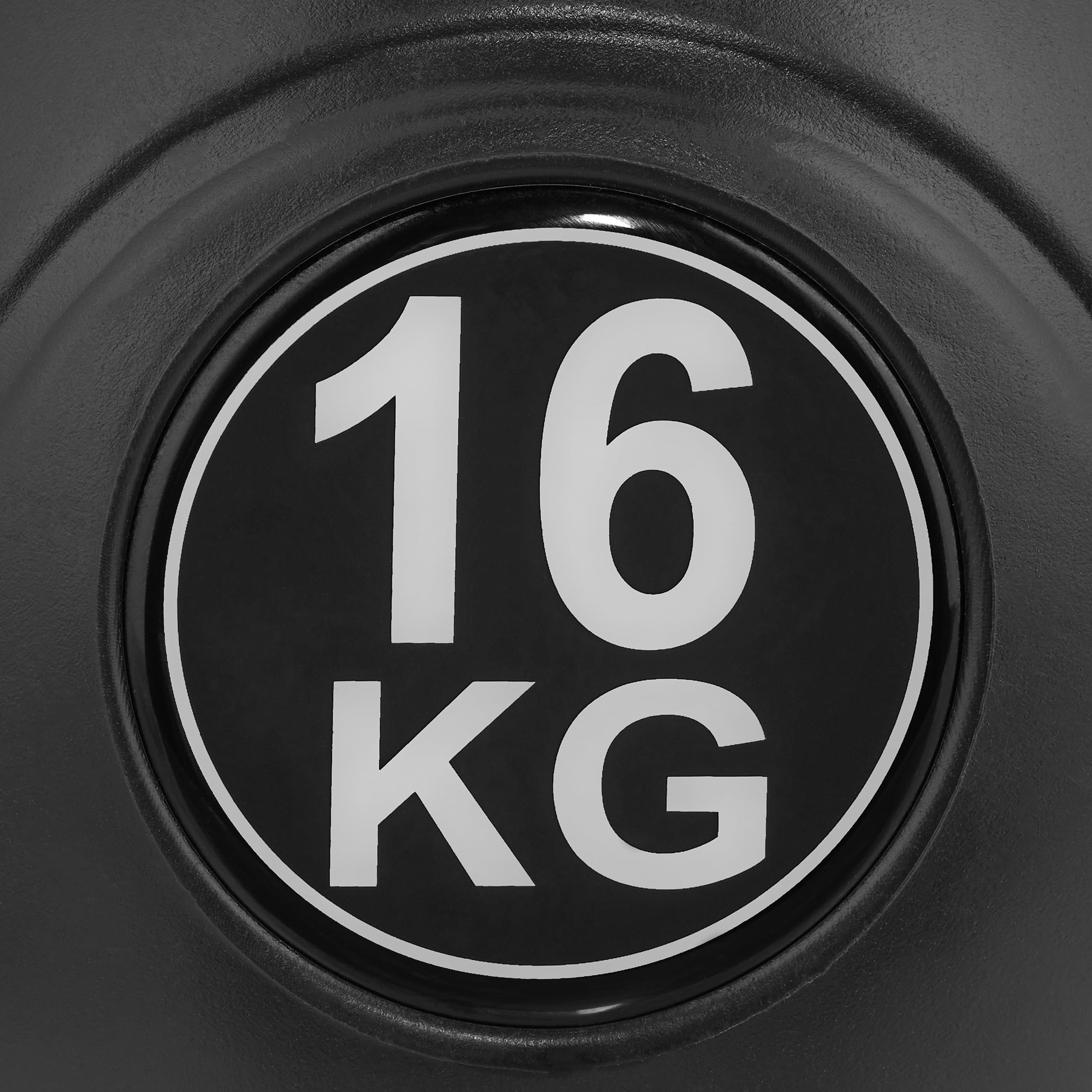 Relaxdays Kettlebell, różne rozmiary, hantle z tworzywa sztucznego, trening fitness, dla kobiet i mężczyzn, czarny