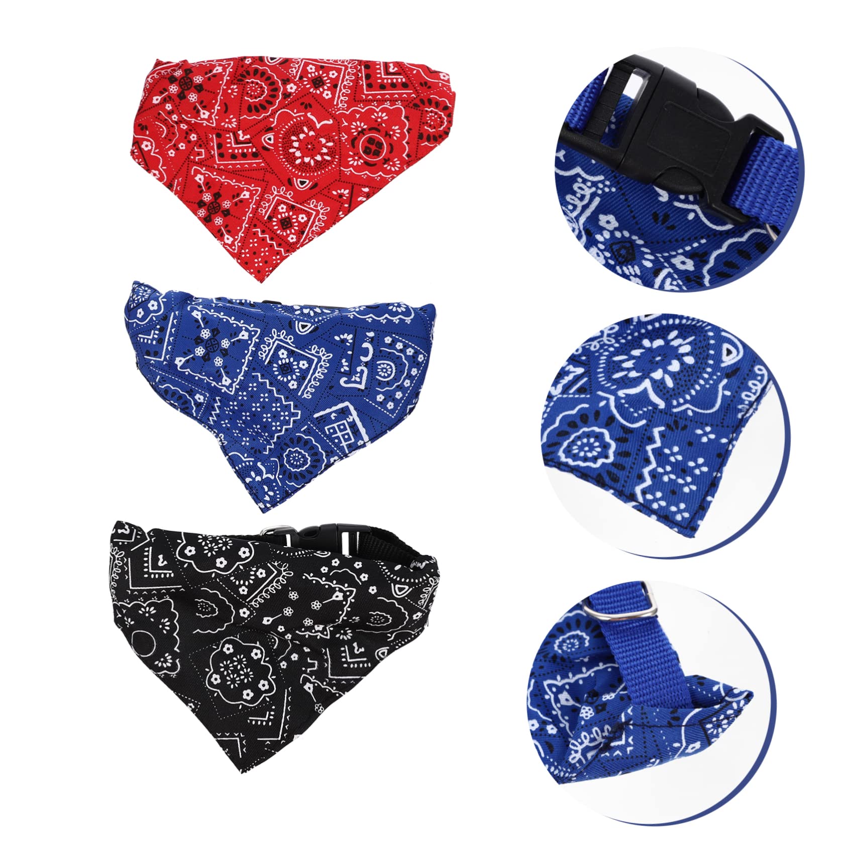 POPETPOP 9pièces Bandana pour Chiens Et Chats Lot de Écharpes Ajustables à Motif Floral Accessoires Chic pour Petits Animaux Parfaites pour Événements Et Photos