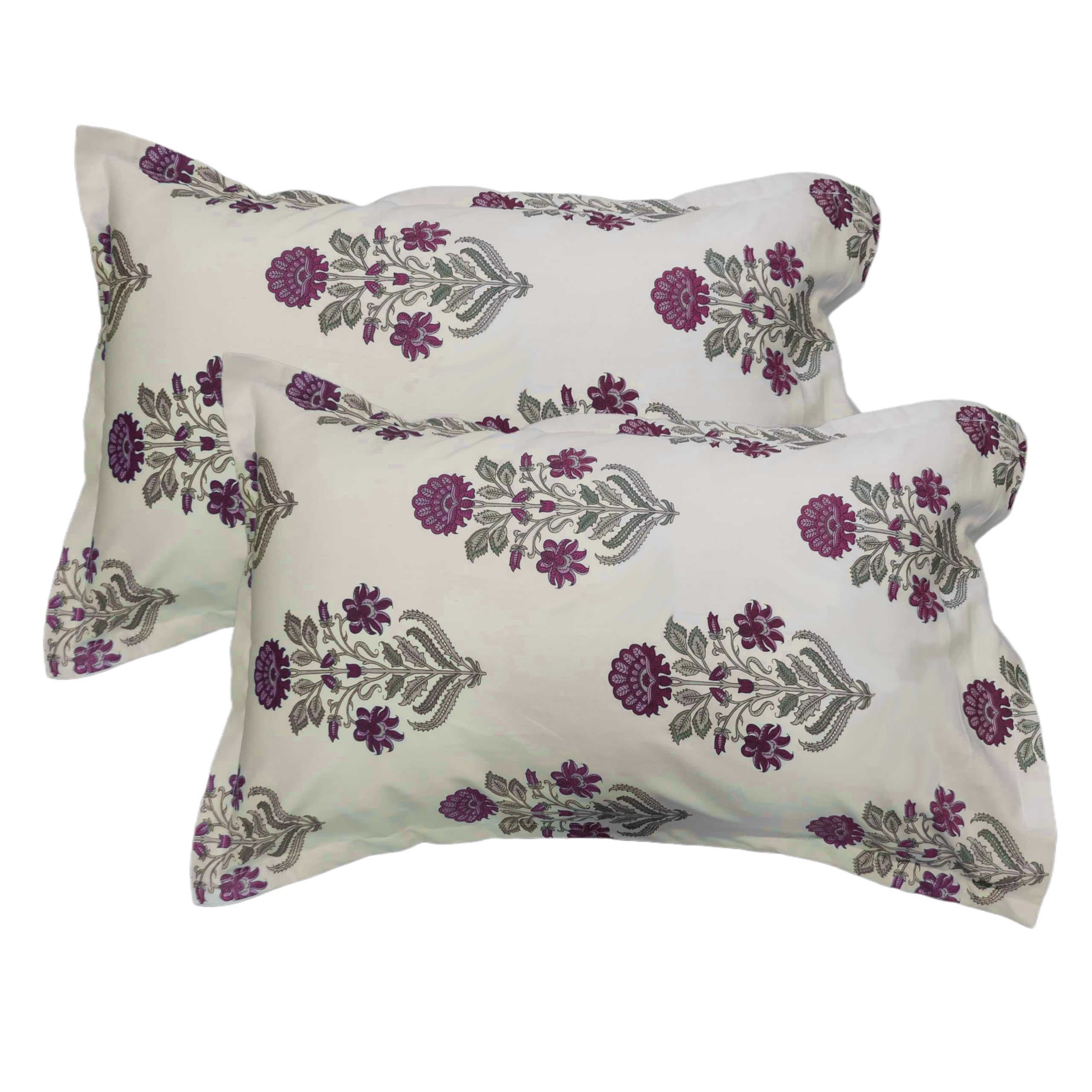 Trance Home Linen 200 Tc Cotton Floral Printed Pillow Covers | Pillow Cases | Set Of 2 Piece Pillow Covers Only |Large Size (20 X 30 Inch, Aangan Pink) (B0BYNJVL9N) Amazon Price History, Amazon Price Tracker