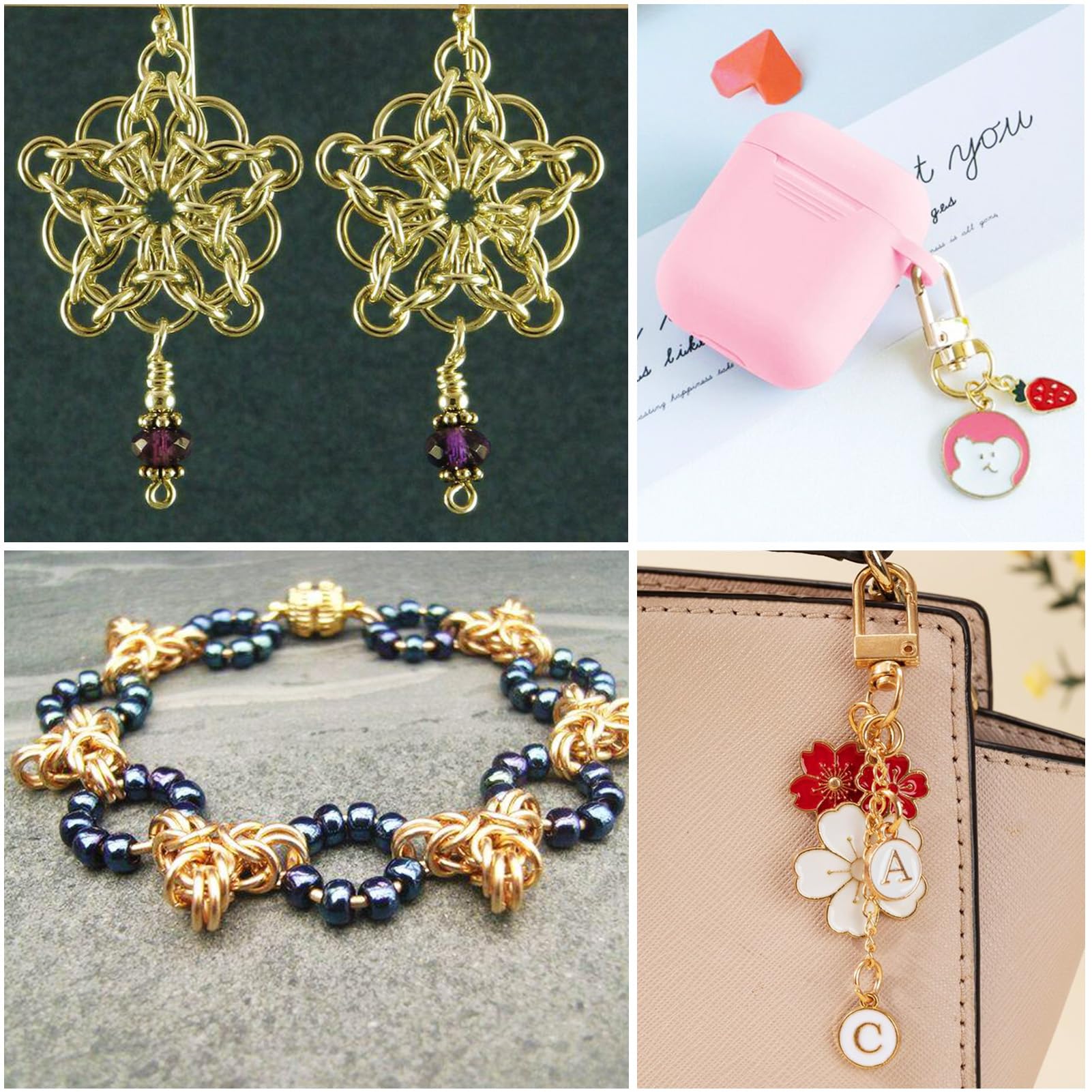 100-200 Pezzi Anelli Di Salto Aperti In Acciaio Inossidabile Dorato Per Forniture Di Creazione Di Gioielli Anelli Divisi 3/4/5/6/7MM Accessori Per Gioielli-Anello Aperto - Nastro-7mmx0,8mm - Foto 3