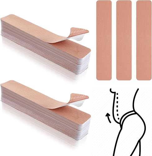 60 cintas de abdomen para abdomen plano, cintas de levantamiento de muslos para mujeres, cinta invisible de levantamiento de muslos y senos, cintas