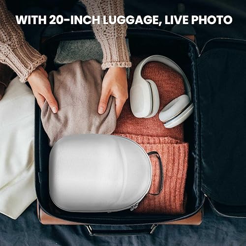 Miniatura 12 de Livelab Funda para sombreros, funda rígida para gorras de béisbol, almacenamiento de sombreros con asa de transporte y correa para el hombro, Azul