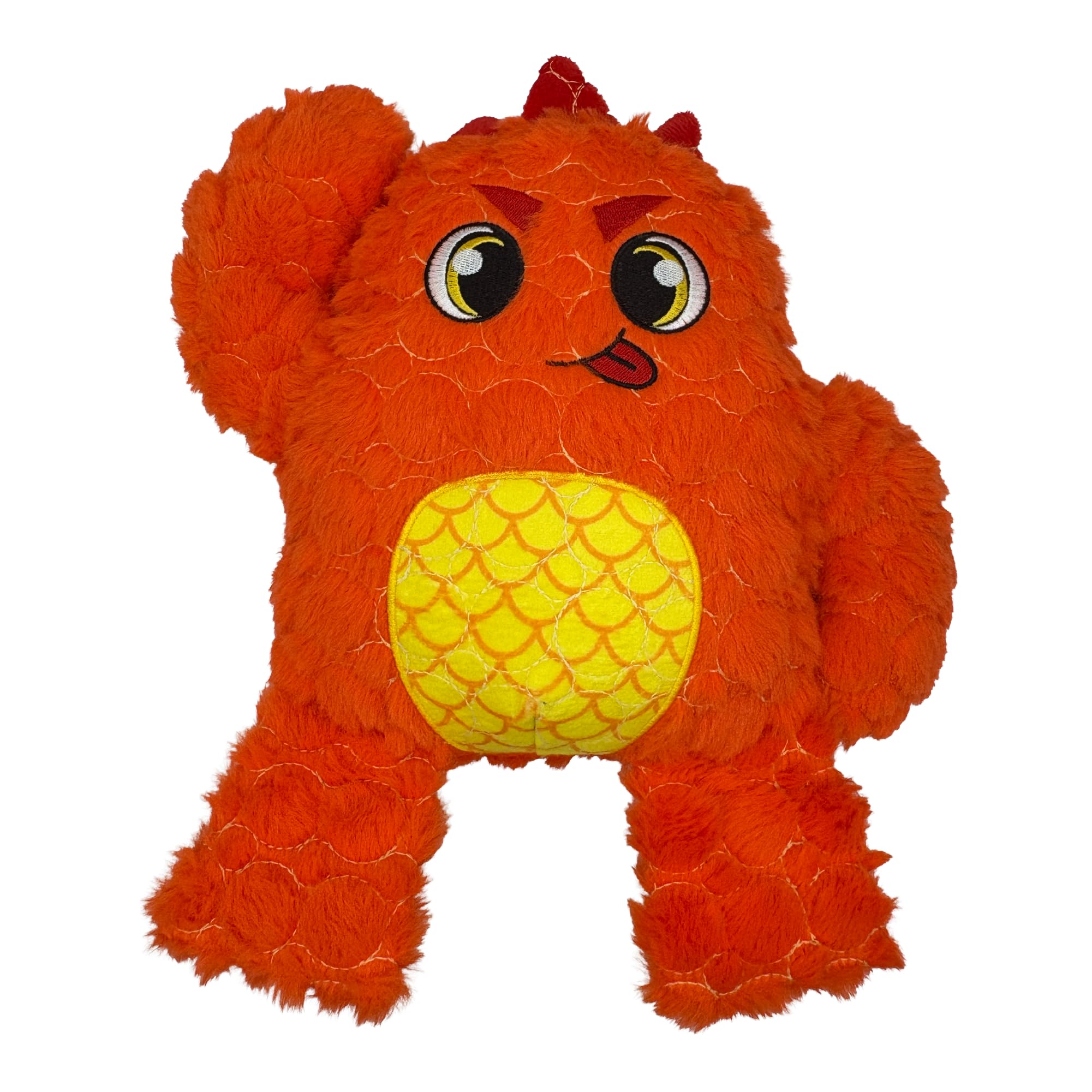 Bite Force Dog Toy - Large Durable & Strong Plush Orange Monster Dog Toy, Kevlar-Reinforced for Aggressive Chewers โ image 1