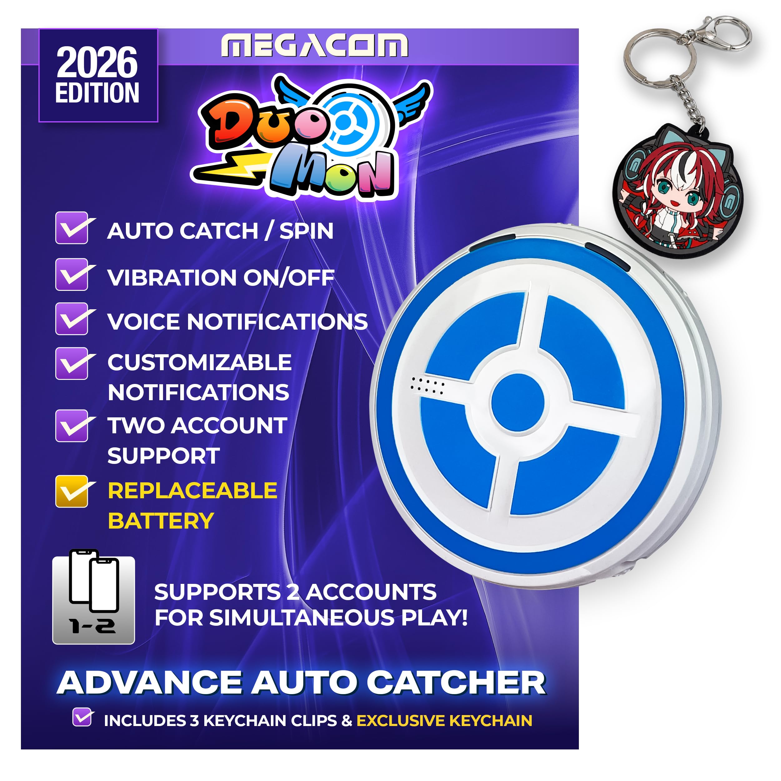 Pokemon GO Plus + ×2 Amazon.com: Megacom DuoMon Advance Auto Catcher for Pokemon Go