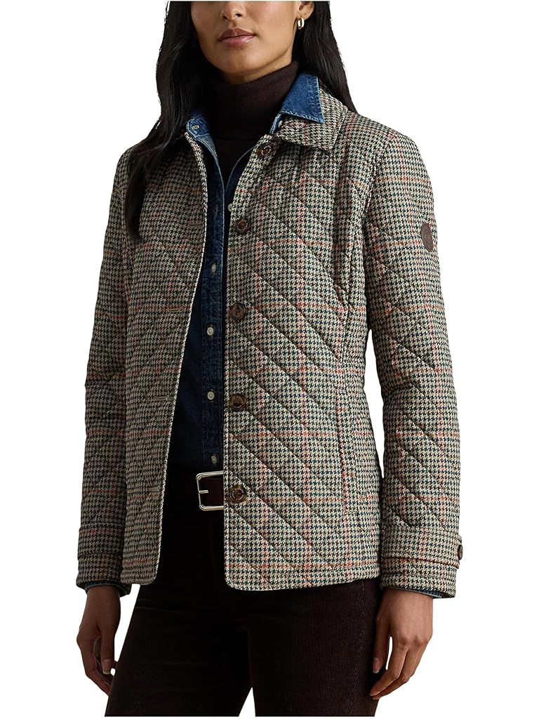 Black Lauren Ralph Lauren Recycled Quilt Pu Trim 27"