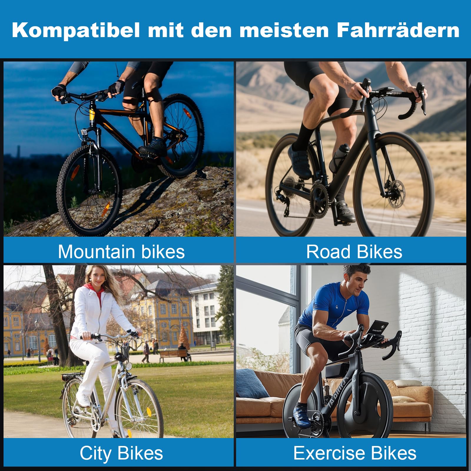 Fahrradsattel Herren Damen Bequem, Weich Memory Foam Ergonomisch Stoßdämpfend Atmungsaktiv Fahrrad Sattel, Wasserdicht Fahrradsitz mit überzug für MTB Rennrad Cityrad