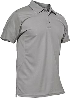 Men's Polo Shirt Quick Dry Performance Short Sleeve Tactical Shirts Pique Jersey Golf Shirt