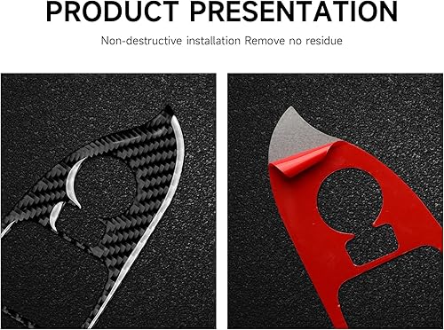 Miniatura 4 de Adhesivo de fibra de carbono para interruptor de elevalunas de automóvil, compatible con Chevrolet ColoradoGMC Canyon 2015 2016 2017 2018 2019 2020